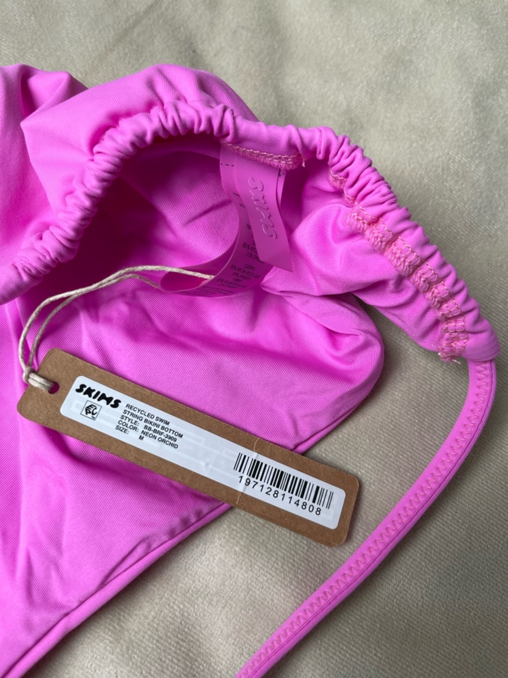 SKIMS 🩷 String Bikini Bottoms Neon Orchid Medium NWT - Picture 8 of 8
